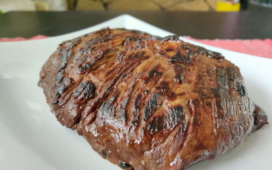 FLANK STEAK MARINOVANÝ V KÁVĚ A SOJOVÉ OMÁČCE